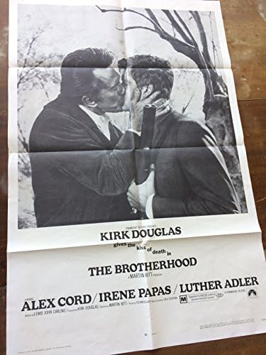 Братство, оригинален плакат на филма, 1968, целувка, мъжете с мъж на плакати!