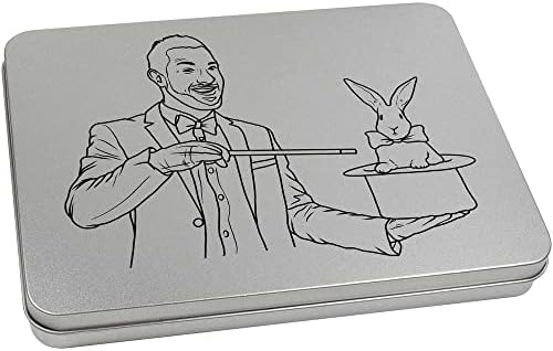 Лидице кутия за канцеларски материали Azeeda 'Magician & Rabbit' с метални панти /Кутия за съхранение (TT00193951)