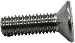 Винт с плоска глава Fullerkreg са 18-8 от неръждаема стомана с шестигранным работи, на резба M5 x 0.8 mm дължина 12 мм в опаковка