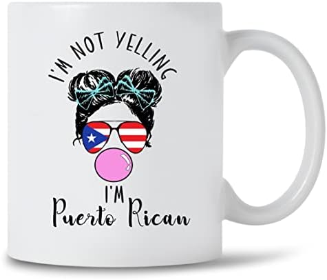 DST Apparel Co Аз не Крещя, че съм Пуэрториканец Забавна Чаша За Гордите Пуэрториканца Борикуа Пуерто Рико Кафеена