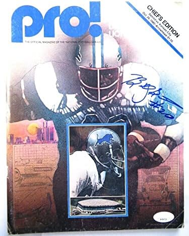 Били Sims Подписа списание с автограф PRO! Detroit Lions 1980 JSA AH04524 - Списания NFL с автограф