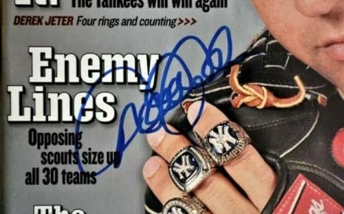 Дерек Джитър Подписа автограф в списание Янкис Спортс илюстрейтид 26.03.2001 - JSA - Списания MLB с автограф
