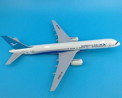 47 см Модел самолет Xiamen Airlines Боинг 757 China, Xiamen Airlines B757 1: Модел самолет Свободен полет с Колело с Подсветка
