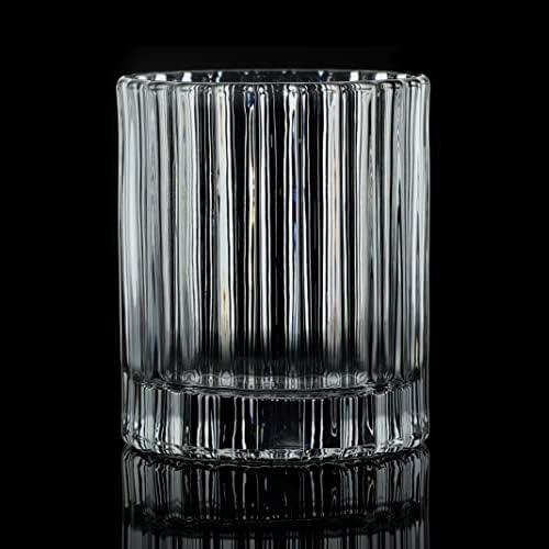 Фасетиран чаша Burns от евро-кристал ОБЕМ 11,5 унции (комплект от 2 броя)