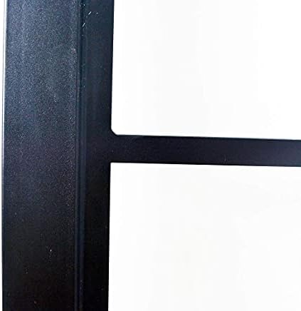 DIYHD 24X84 Събрана Стъклена Врата в черна рамка + 6-Подножието Малка Роликовая Обков За врати и Плевнята