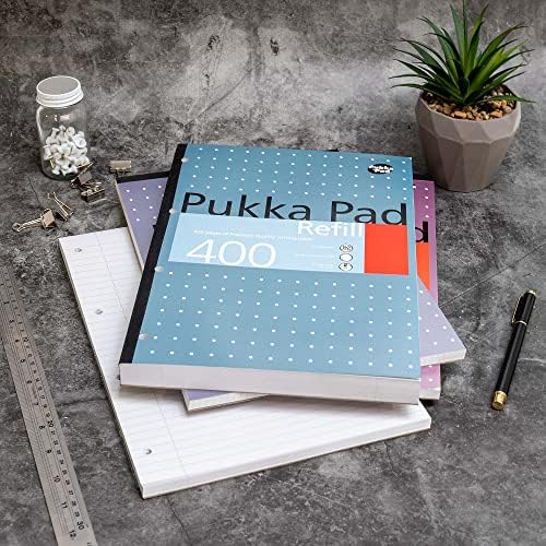 За многократна употреба бележник Pukka Pad А4 – 5 опаковки бележник с 400 страници хартия с плътност 80 гориво, периферия