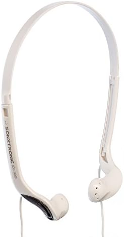 Слушалки SONXTRONIC White ICE Xdr-8001 с вертикални акценти в ухото, ултра-леки Спортни слушалки-лента за глава за джогинг