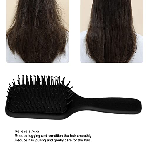 Гребен за разнищване на коса Гребени за коса защитават косата, тъй като те лесно расчесываются с помощта на диска четки за всички видове коса (черна)