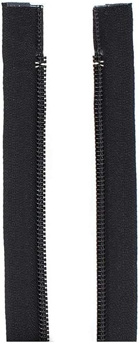 Черно яке №3, с които светкавици от лек найлон - Изберете си дълъг - Цвят: черен - 2 цип в опаковка (черно - 30 см)