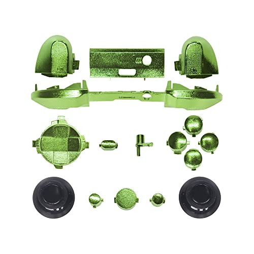 Yiootop Набор от Матирана Сменяеми бутони, комплекти за модове за Xbox X series/ S, Резервни Части LB РБ LT RT Брони Води на D-pad ABXY Start Back Sync Share Keys контролера на Xbox X series / S (син)