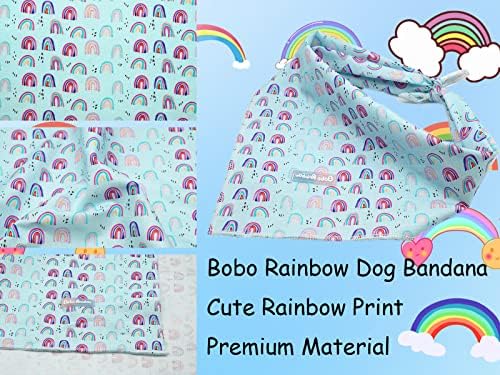 Кърпа за кучета Bobo Rainbow - 1 бр., подарък за кучета за рождения Ден, Bandanas, Летен Шал-Лигавник за Кучета,