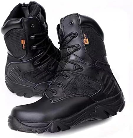 RORUN 8/ Мъжки и женски Военни Тактически Работни обувки със страничен цип, Мотоциклетни Военни обувки за войски