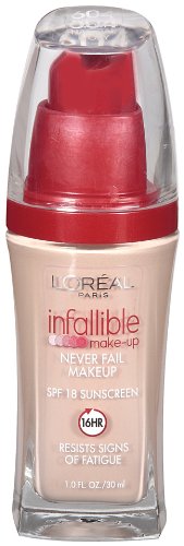 L ' oreal Infallible Advanced Never Fail Makeup, Плочки от Слонова кост, 1 Ет. унция