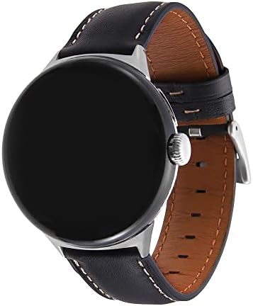 Цифров Алкимист, Съвместим с Google Pixel Watch, Естествена кожа, Взаимозаменяеми каишка, Ширина 0,8 инча (20 мм)