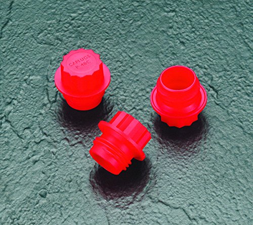 Закопчалки Пластмасови капачки с резба за тръбни фитинги. P-48C, PE-HD, за мъниче с размер на резба 1/2-14 NPT, Червено (опаковка от 600 броя)