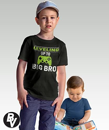 Тениска BROOKLYN VERTICAL Big Brother за обявяване на Big Bro, Повишена до Big Bro, Ежедневни облекла | Размери от малки деца до големите момчета