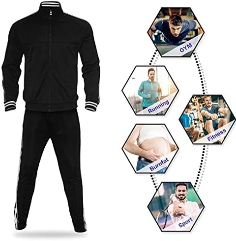 Мъжки спортен костюм AKsit, Комплект от 2 теми, Hoody с качулка, Модерен Комплект спортни облекла