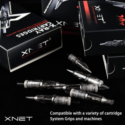 Xnet X-RAY 10 Bugpin 7RL Касети с мастило за Татуировки 50 бр. за Еднократна употреба 0.3 mm 7 Кръг Орел-Плочки