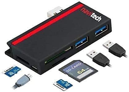 Navitech 2 в 1 Лаптоп /Таблет USB 3.0/2.0 на Адаптер-hub /Вход Micro USB устройство за четене на карти SD/Micro SD карта, Съвместима
