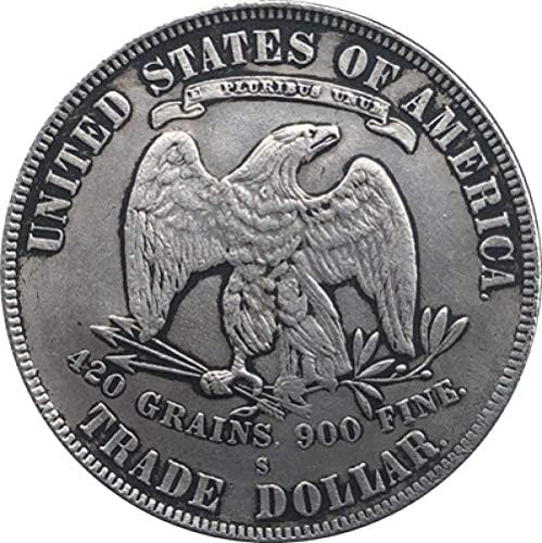 Търговска доларова Монета 1873-Те години, Копие, Подаръци за колекционери