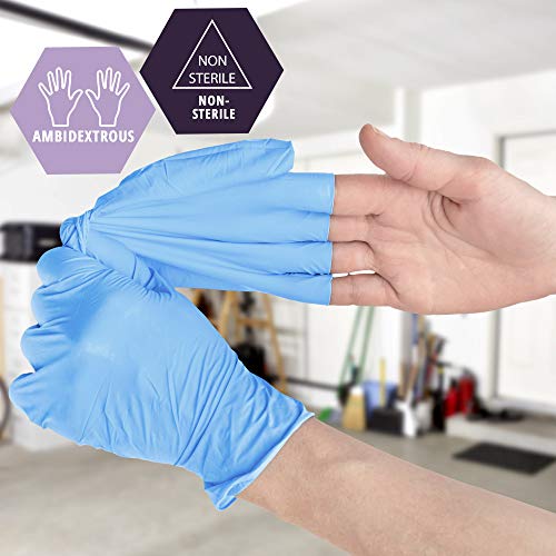 Ръкавици за разглеждане от смес от нитрил и винил Med PRIDE NitriPride, Средният размер на 100 - Без прах,