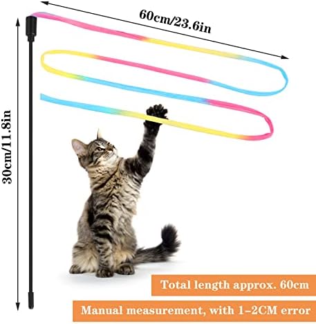 cobee Cat Интерактивни Играчки-с Преливащи се цветове на Пръчки, 3 бр., Играчки-Коли за Коте, Малки Играчки
