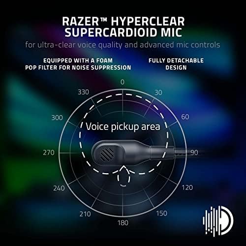 Razer Blackshark V2 Pro - Безжична киберспортивная слушалки премиум-клас (драйвери Triforce 50 мм, суперкардиоидный