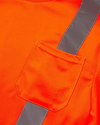 Мъжка риза с повишена видимост ANSI /ISEA клас 3 Bass Creek Outfitters – 2 Защитно опаковане на ризи за строителство: