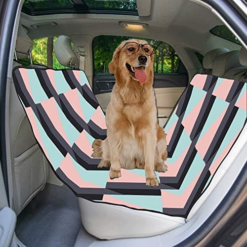 Калъф за седалка кучета ENEVOTX, Обичай, Геометричен Дизайн, Ръчно Рисувани, Печатни Калъфи за автомобилни седалки за Кучета,