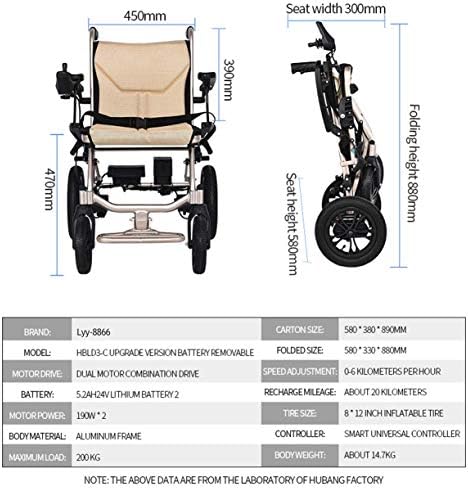 Модерна Преносима Инвалидна количка Електрически Инвалидни колички, Сгъваеми Леки За възрастни Възрастни Хора