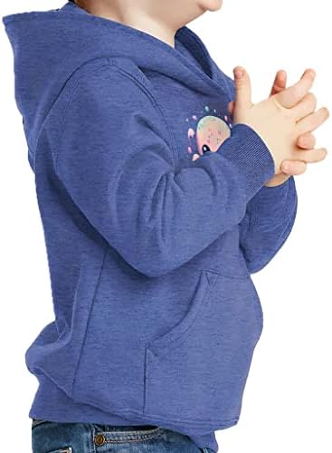 Карикатура октопод детски пуловер hoody с качулка - сладък гъба руното hoody с принтом hoody с качулка за деца