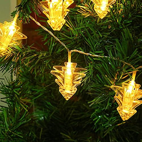 Led Декоративна Елха за Коледа за Коледни Светлини, захранван С Батерии под формата на Борове във формата на дърво, Гирлянда