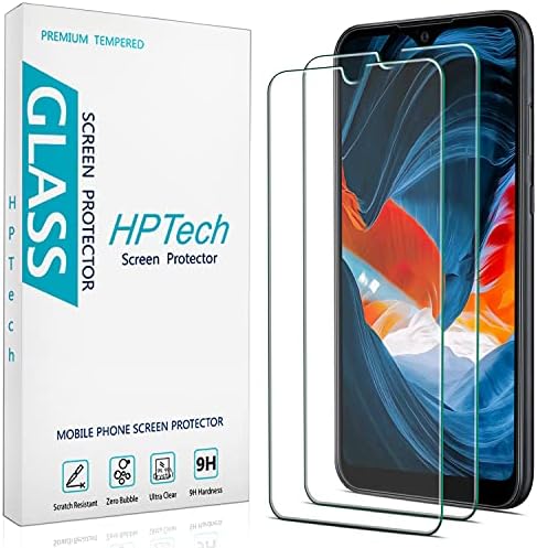 HPTech 2-Pack Закалено стъкло за Samsung Galaxy А01, Защитно фолио за екрана на Galaxy M01, Лесен за инсталиране, без мехурчета, твърдост 9H