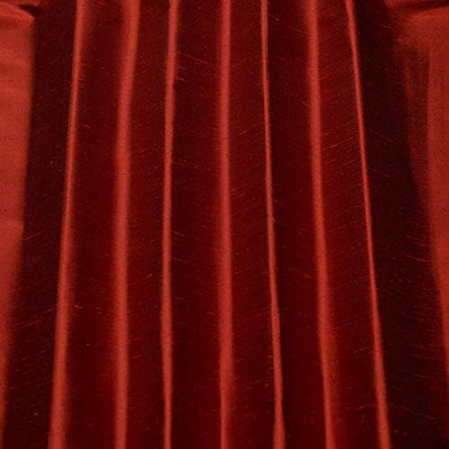 Коприна Bossa Red Shantung, коприна тъкани, двор ширина 54 инча