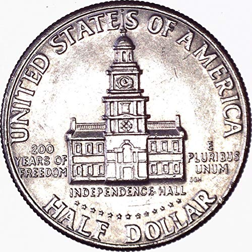 1976 Г. Кенеди Полдоллара 50 цента На Около необращенном формата на