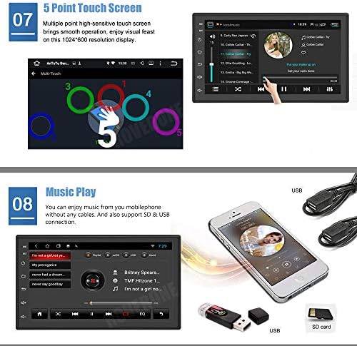 RoverOne Кола Стерео Радио за Mitsubishi Lancer EX 10 2008-2015 с Android Мултимедиен плейър, GPS Навигация Сензорен екран,