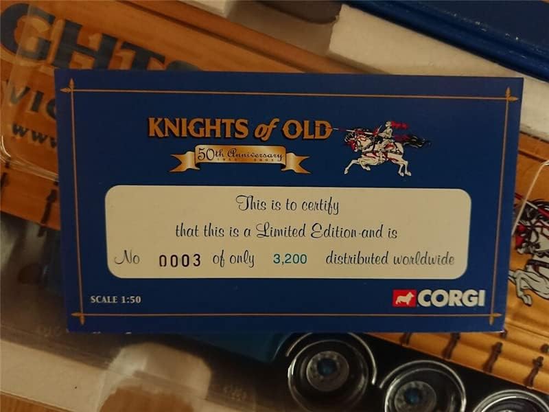 Corgi за за Scania Topline Curtainside, Knights of Old, 50th Anniversary 1953-2003 Лимитирана серия 1/50 MOLDED
