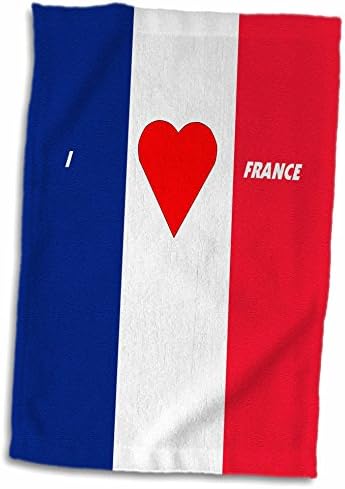3. Роза Флорен Обича знамена на страните - Аз обичам Франция - Кърпи (twl-51530-1)