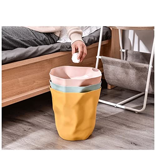 N/A Nordic Нерегулярная кошче за отпадъци, Пластмасова кофа за боклук твърдо цвят (Цвят : A, Размер : 16*25*24.5 см