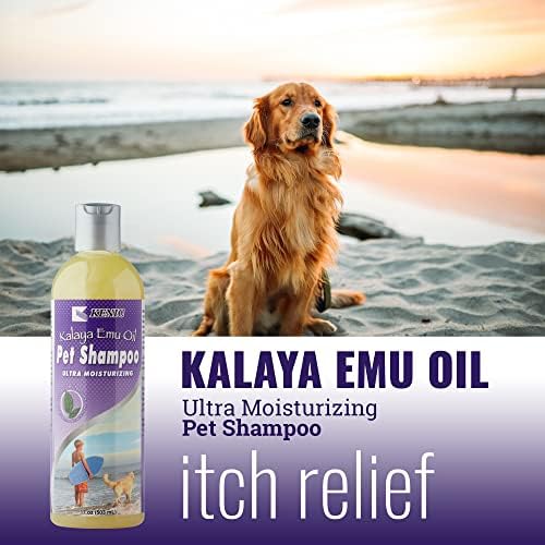 Kenic Kalaya Ултра Хидратиращ и Възстановяващ Шампоан за домашни любимци с масло от Ему - Без сапун и парабени