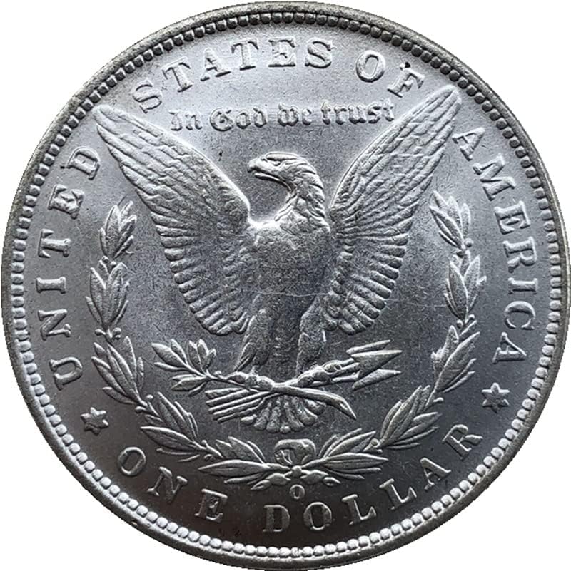 Американска Монета Морган 1881 година на издаване, Сребърен Долар, Месинг със сребърно покритие Антикварни Чуждестранни Възпоменателни