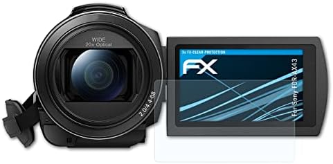 Защитно фолио atFoliX, съвместима със защитно фолио за Sony FDR-AX43, Сверхчистая защитно фолио FX (3X)