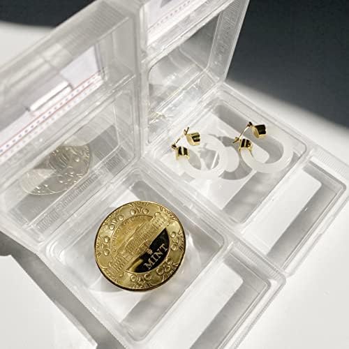 Рамка за демонстрация на монети 1БР, Държач за монети, дисплей за монети с разговори, дисплей с 3D, плаващи в рамка, Витрина