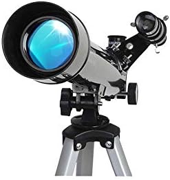 KUANDARM Телескоп Преносим Телескоп с Регулируем статив и оптичен прицел Рефрактор Лесен за използване за начинаещи и