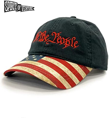 Папина шапка We The People, Истинска американска Патриотическая Дрехи, бейзболна шапка Лятна шапка, Тактическа, Шапка Премиум