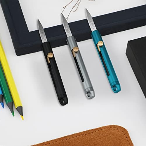Мини джобен Нож MEEPHONG Key, Преносим малък нож, Разтегателен креативен Дизайн, Аксесоари за ключодържатели, За