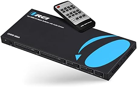 Матричен превключвател OREI 4K, HDMI, 4 X 2, преминаването 18G UltraHD камера с поддръжка на Arc до 4K @