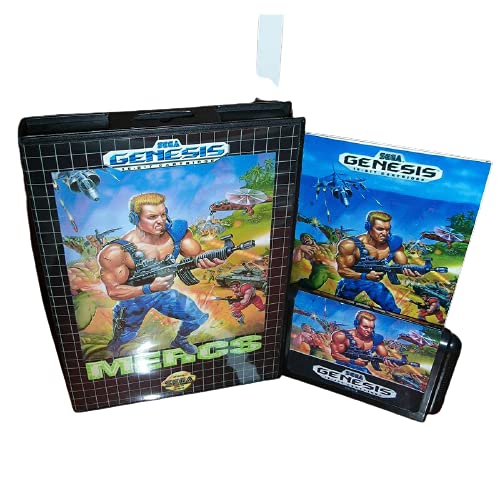 Калъф Aditi Mercs US с кутия и ръководството За игралната конзола Sega Megadrive Genesis 16 бита MD Card (Японски калъф)
