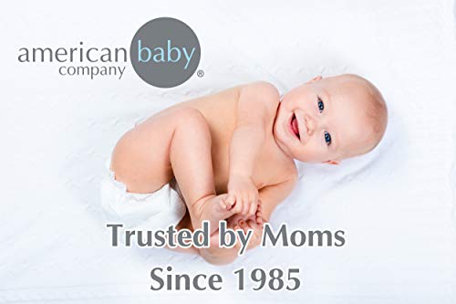 Нова Подобрена детска Чаршаф American Baby Company от Памучна Фланела с Мрачен Шевроном за момчета и Момичета