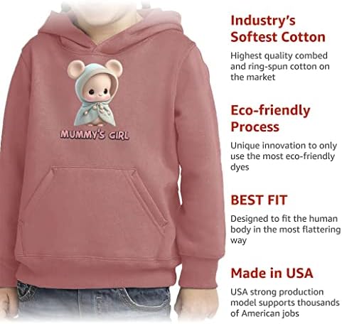 Hoody-Пуловер с Шарките на Kawai за деца - Hoody от Порести Руно с домашен Любимец Принтом - Hoody с забавен